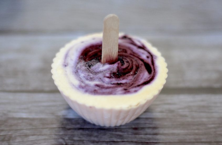 Blaubeer-Vanille-Eismuffins